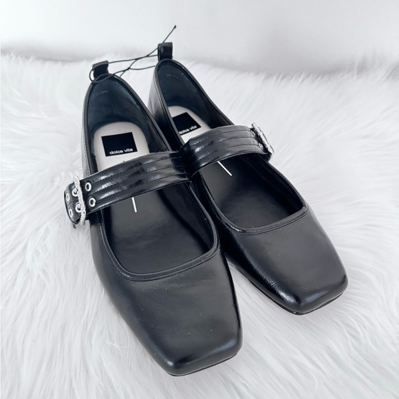 Dolce Vita Arora Ballet Mary Jane Patent Flats Sandals - Picture 9 of 15